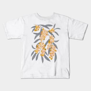 Acacia retinoides plant Kids T-Shirt